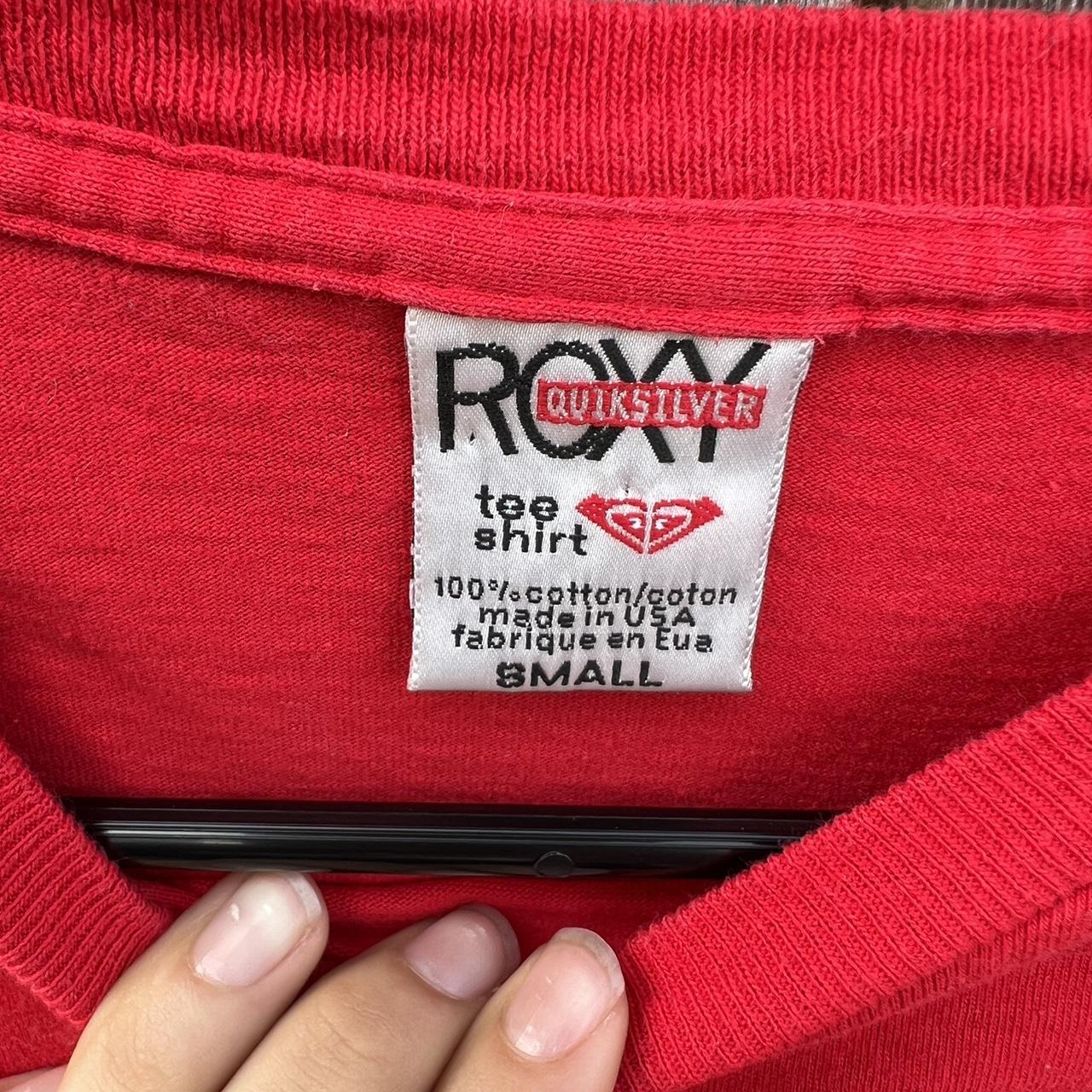 vintage red roxy long sleeve tee, bought a few weeks... - Depop