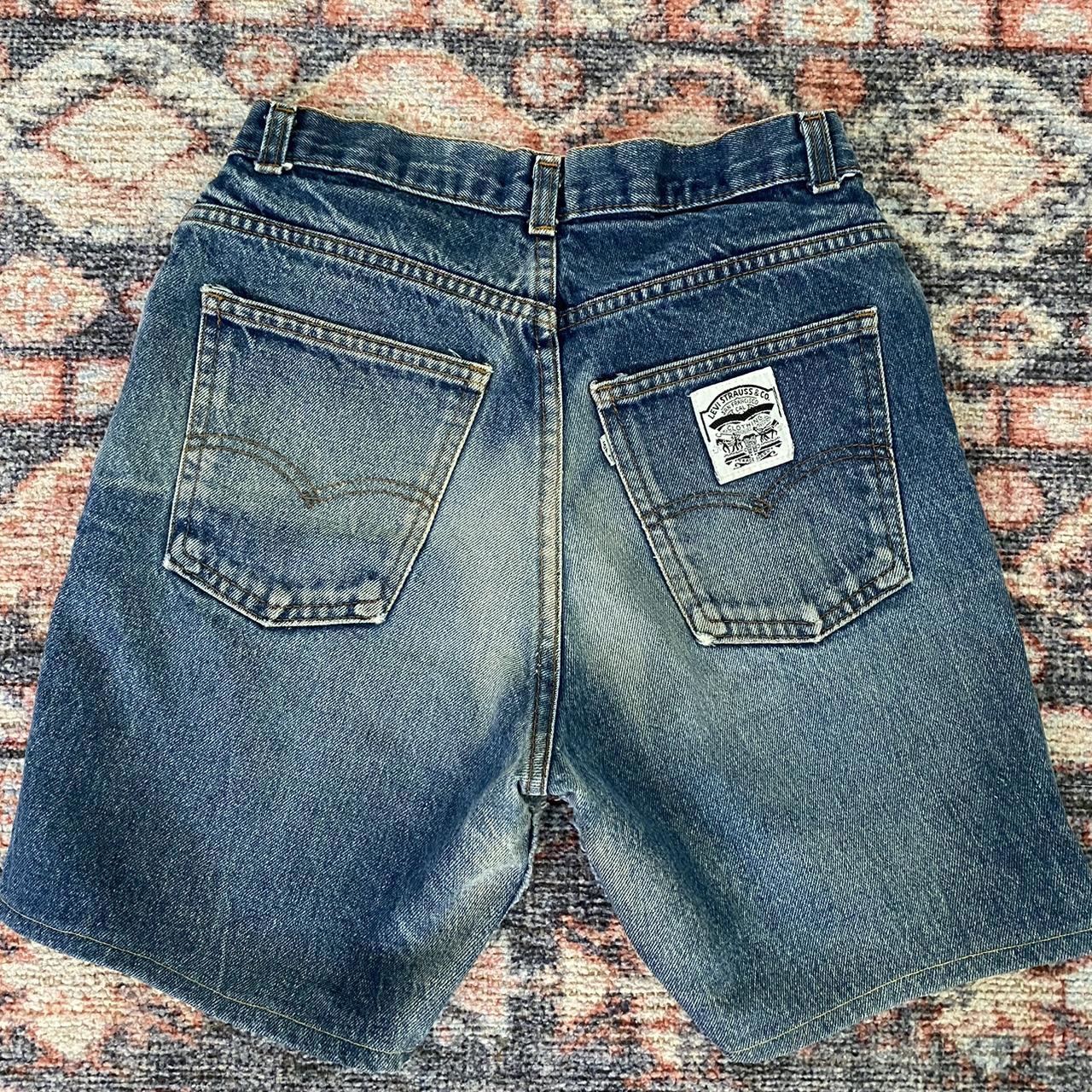 Levi's Women's Navy Shorts | Depop