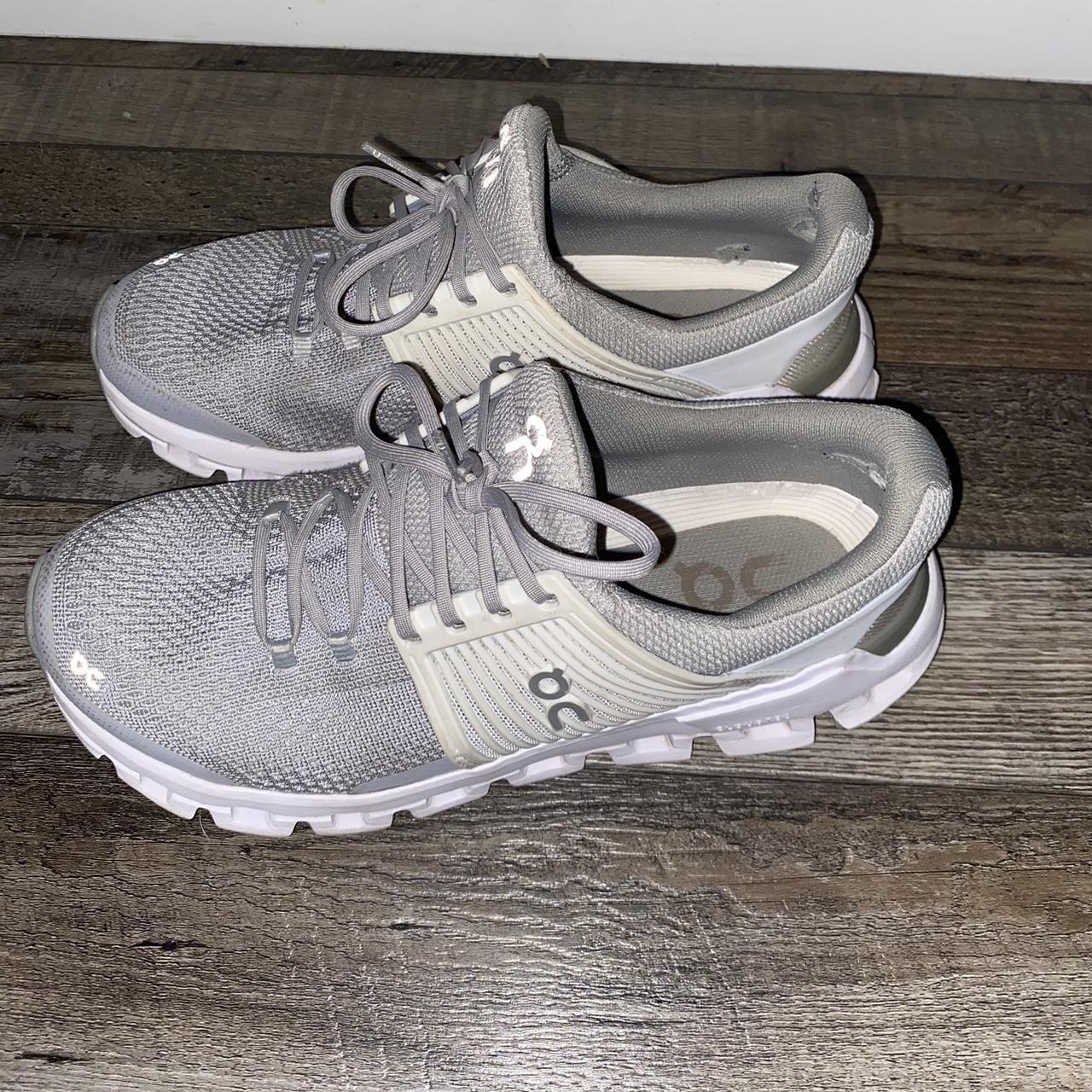 Women's Grey and White Trainers