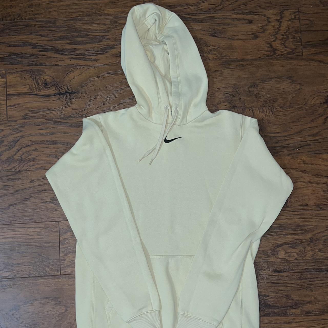 vintage pale yellow nike hoodie size medium nike