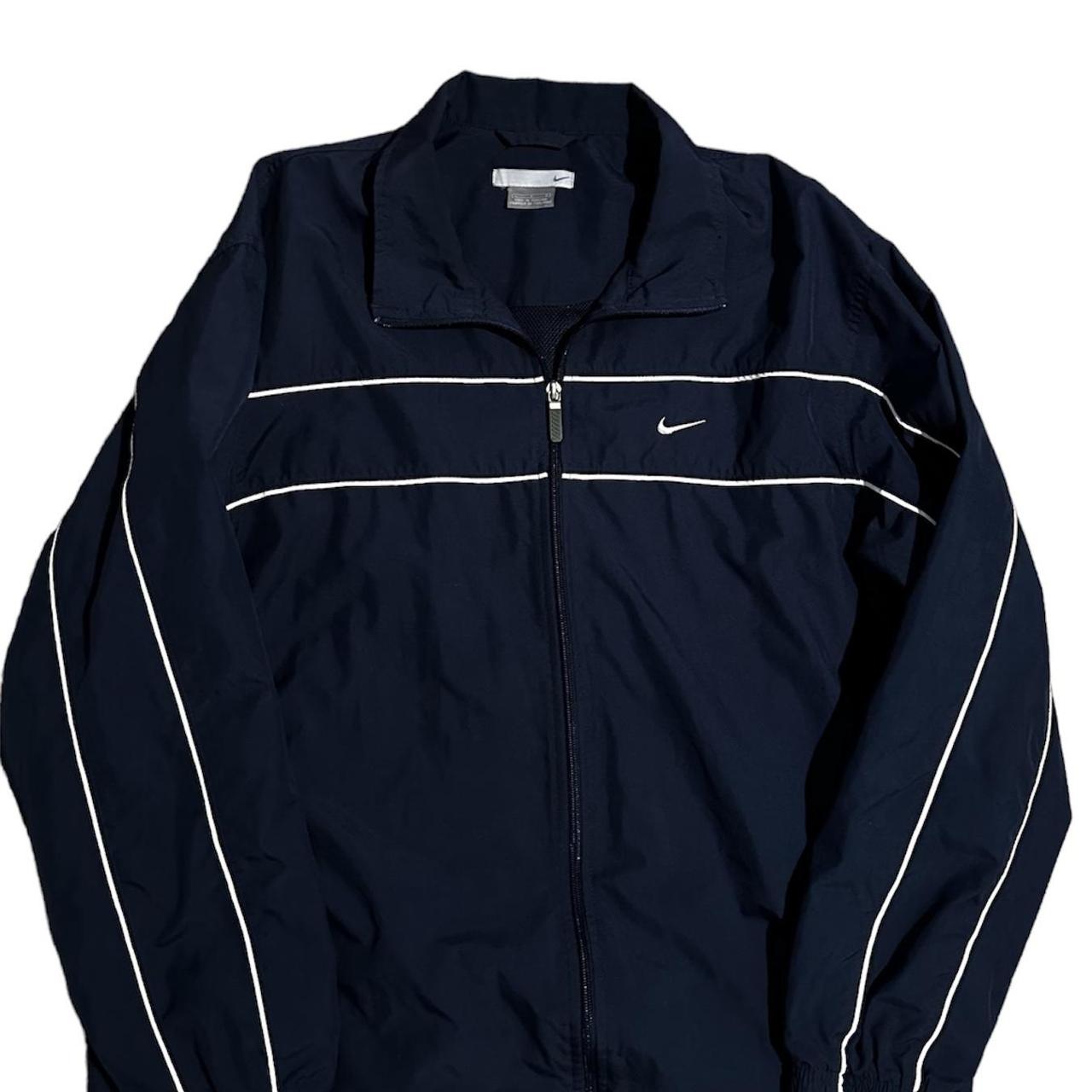 Nike Men's Navy and White Sweatshirt | Depop