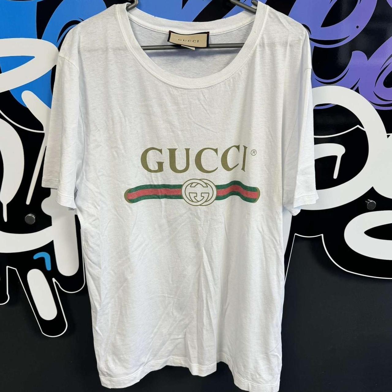 Gucci oversized washed T shirt with logo gucci belt. Depop