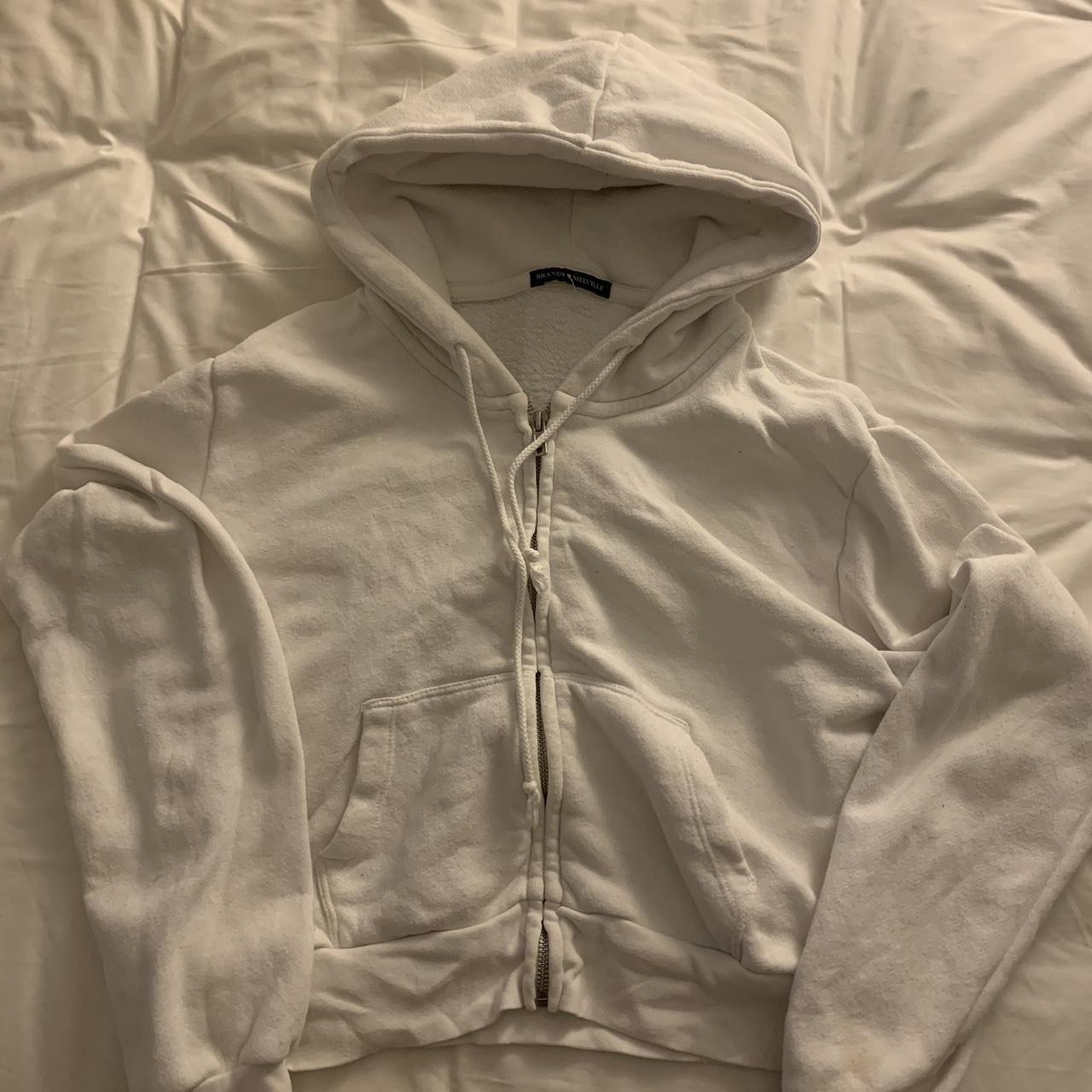 Brandy melville white crystal hoodie Clearance
