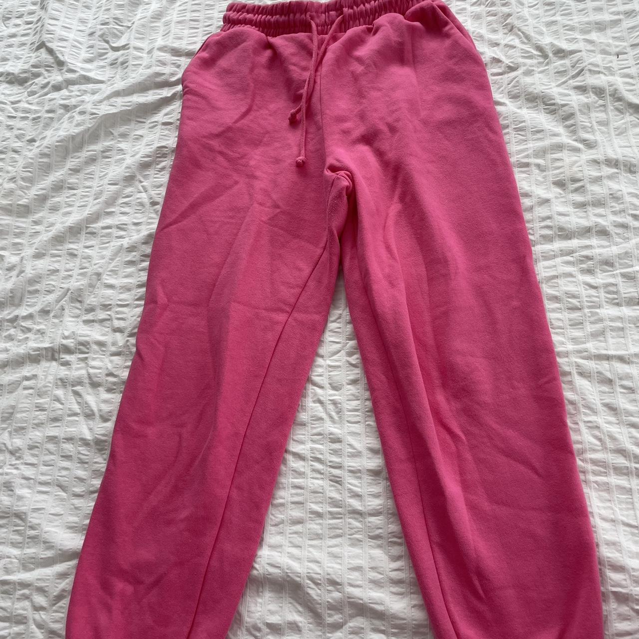 Zara Women's Pink Joggers-tracksuits | Depop