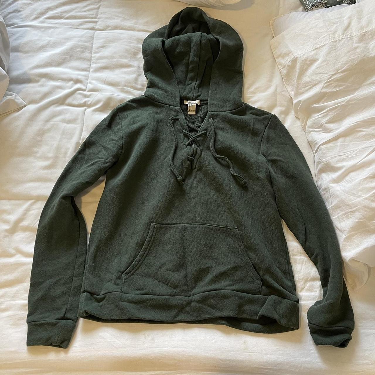 Forever 21 green hoodie best sale