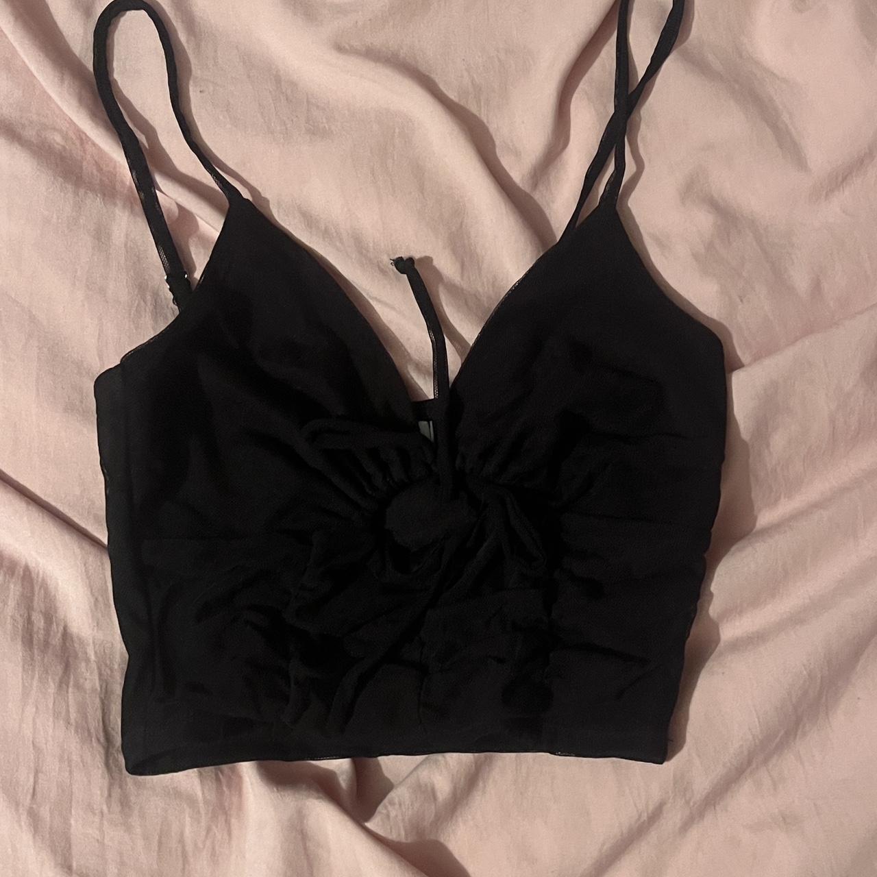 Urban Outfitters Women's Black Crop-top
