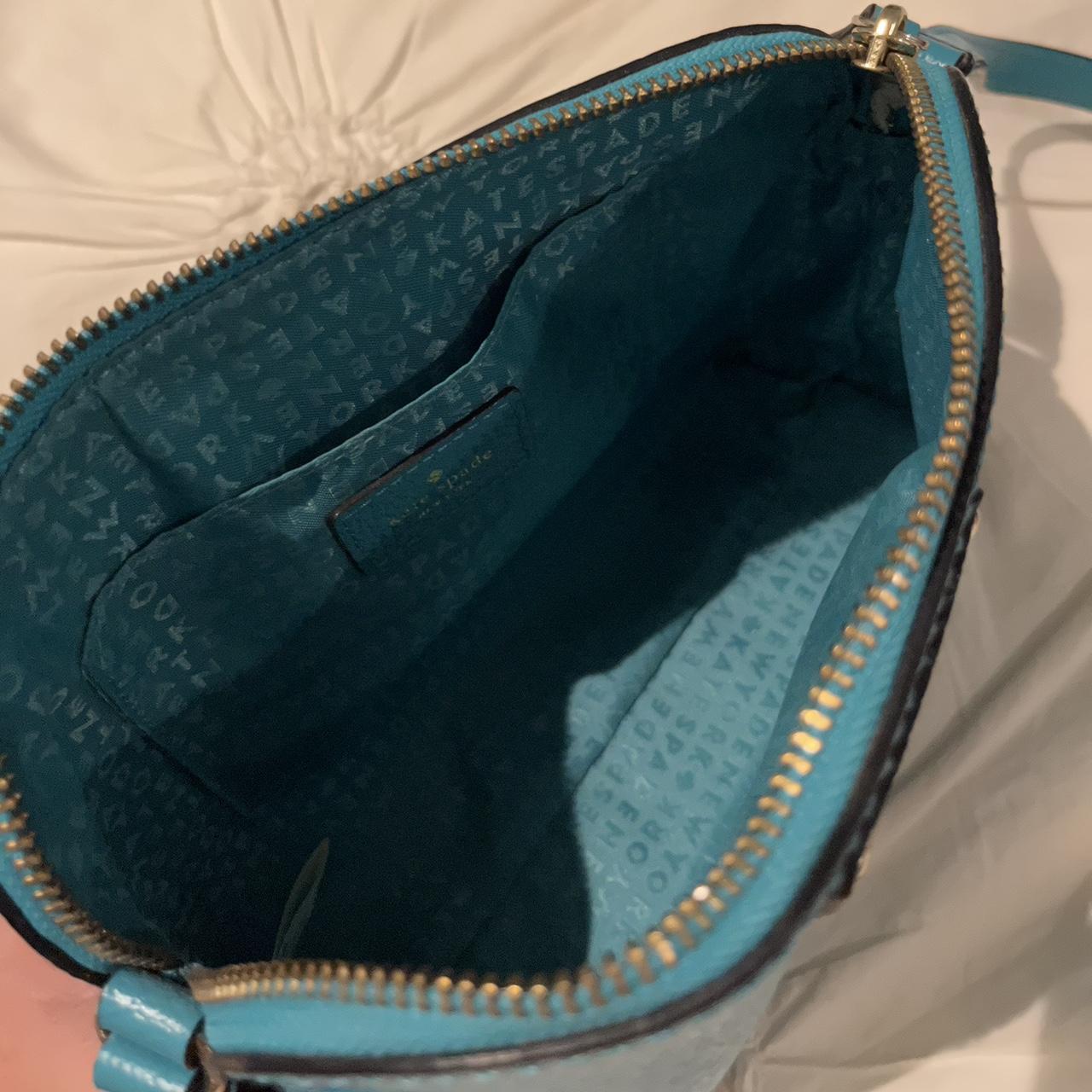 Tiffany blue Kate spade crossbody bag . Never used. - Depop