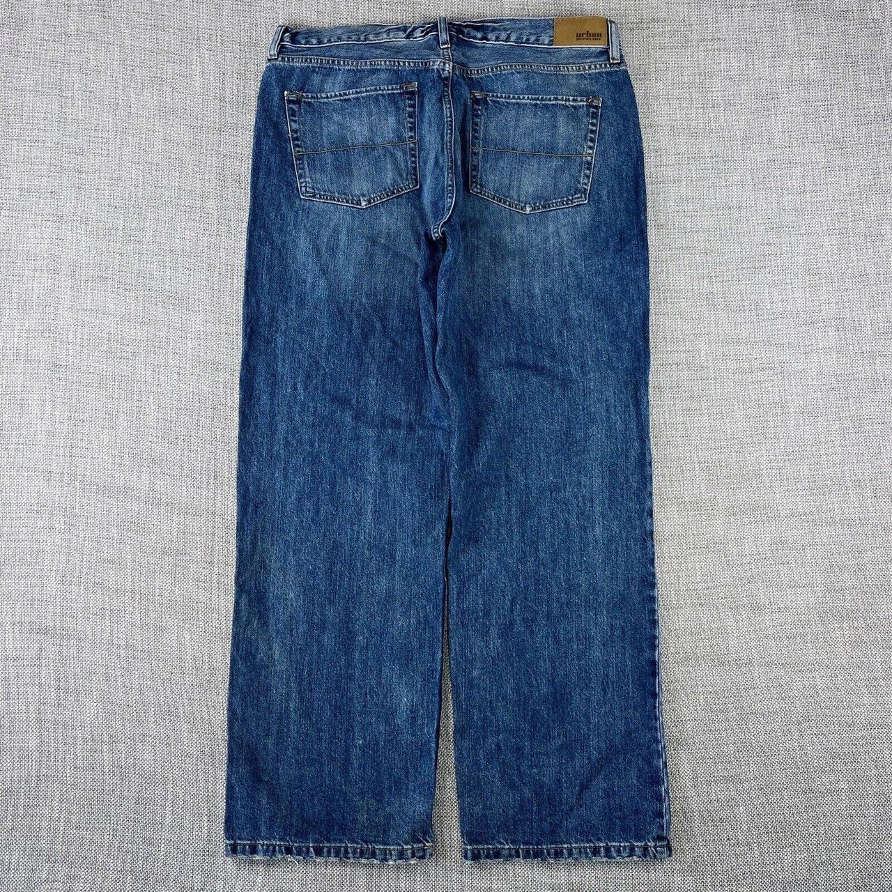 Vtg Y2K Urban Pipeline Loose Baggy Jeans 36x31 Blue... - Depop