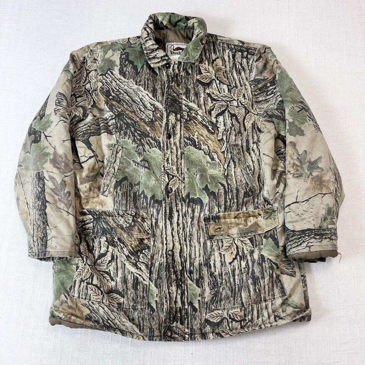 90s Duxbak Realtree Quilt Lined Puffer Jacket Camo. Depop