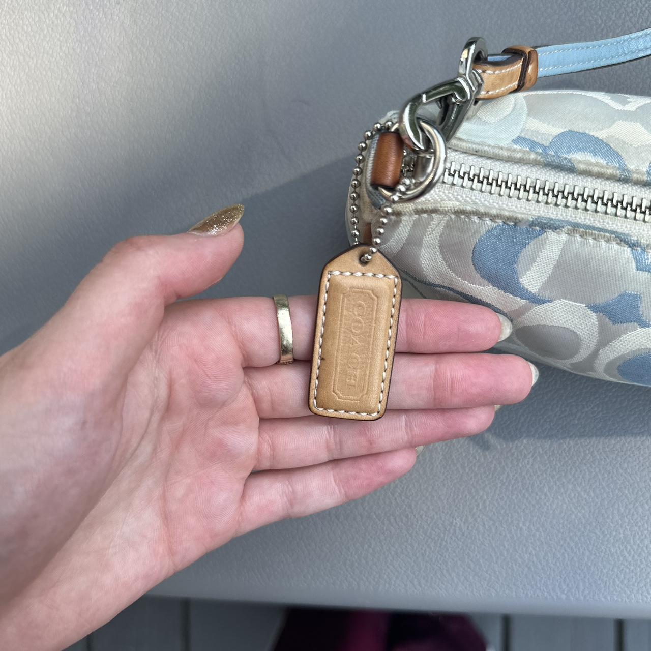 coach mini demi pouchette bag 💗🤍 very rare color - Depop