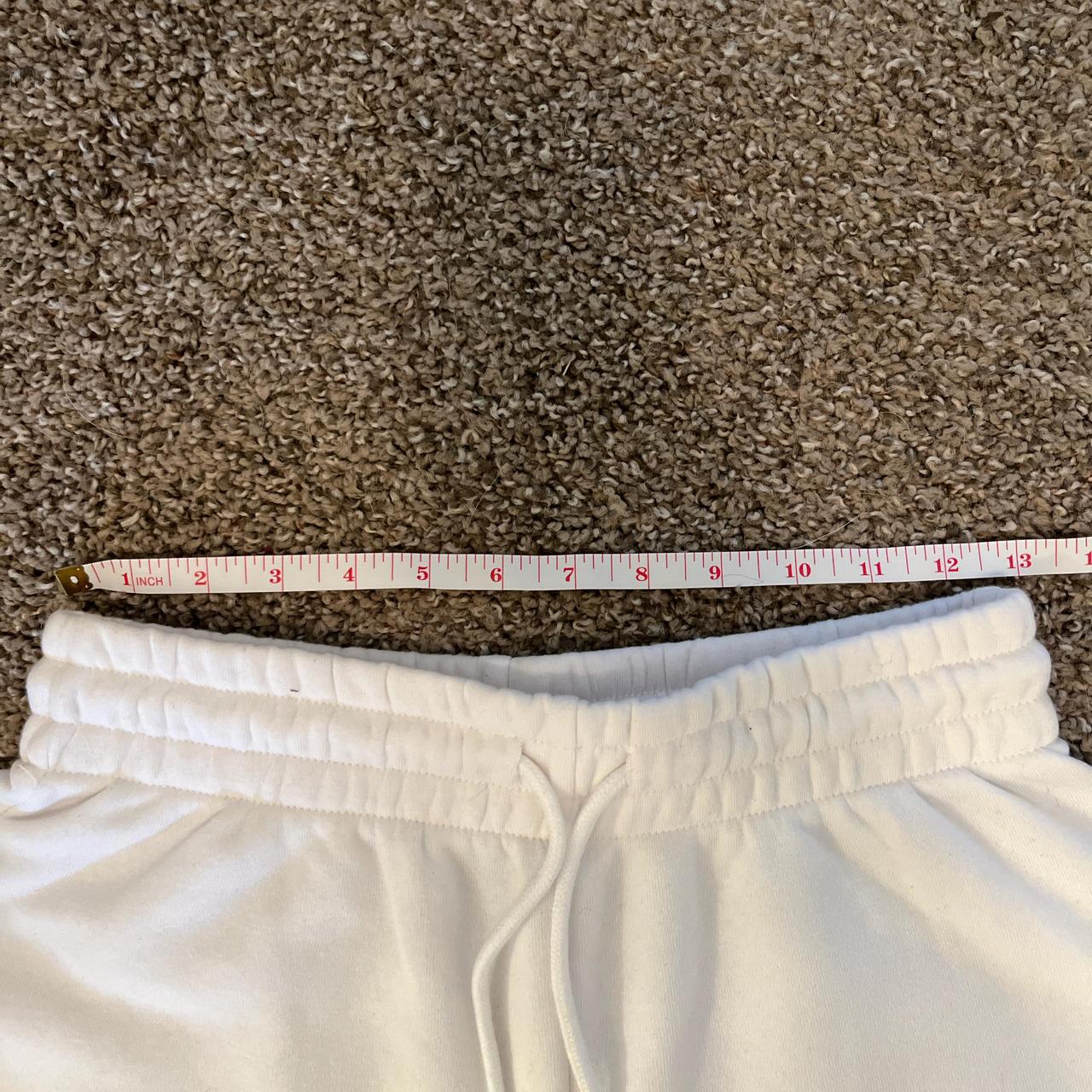 super comfy white jogger shorts Depop