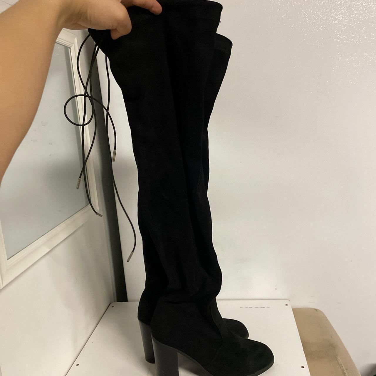 Forever 21 black suede boots best sale