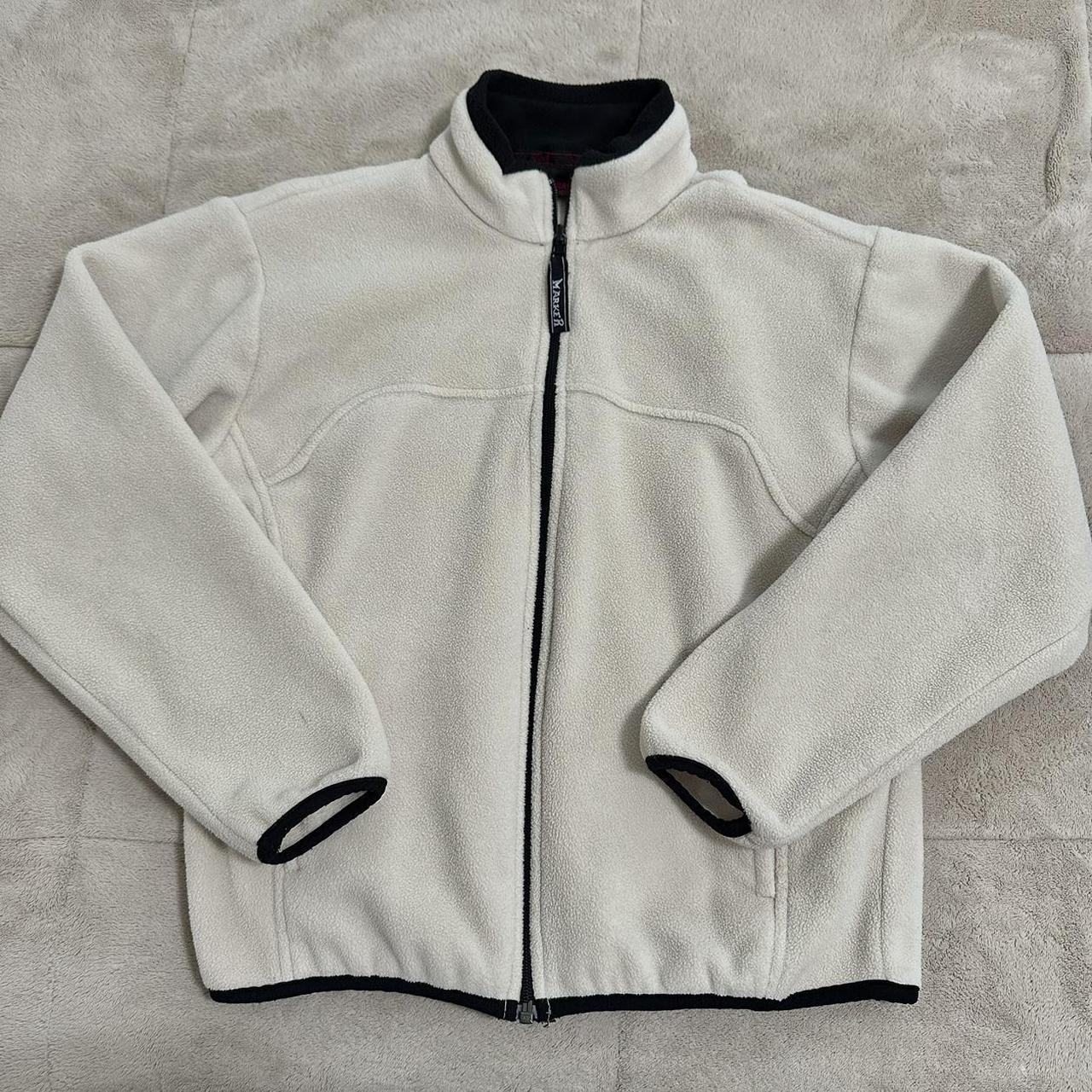 Marker Outerwear Cropped Cream Fleece. Size XL boys... - Depop