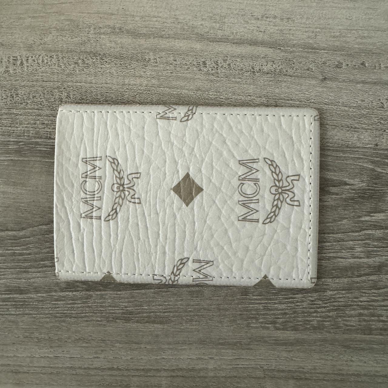 Mcm white discount wallet