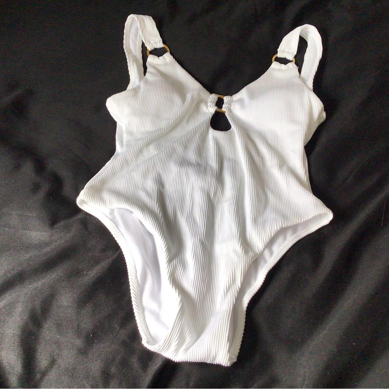 White swimming costume Colour doesn’t do it justice... Depop