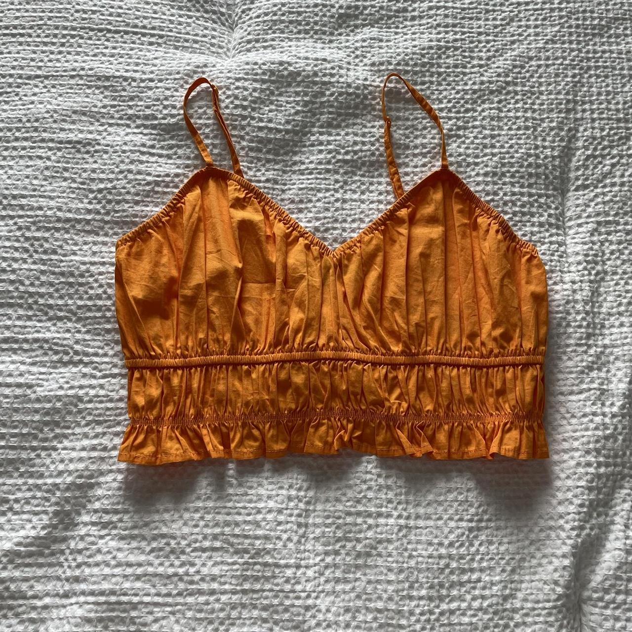Primark Cropped cami top on orange 🧡 Never worn in... Depop