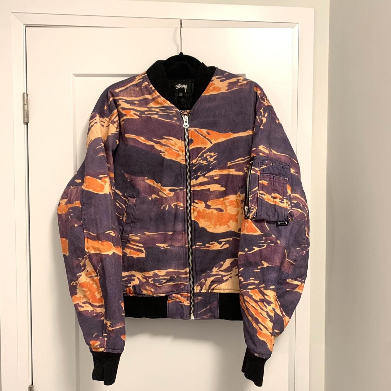 stussy tigris bomber jacket スタジャン　ma-1 stussy tigris bomber jacket スタジャンma-1