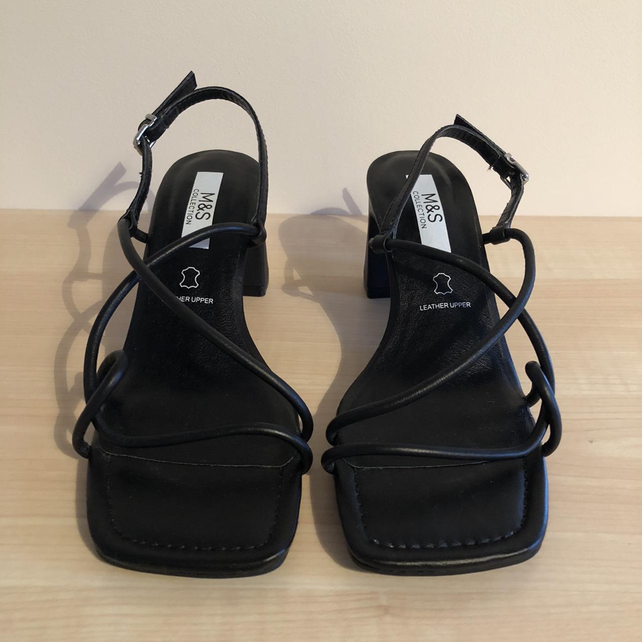 M&s black sandals hot sale