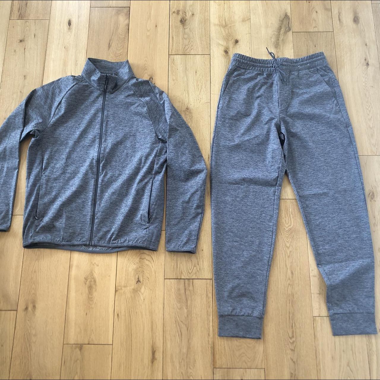Uniqlo Ultra Light Full Tracksuit Grey Jacket Depop