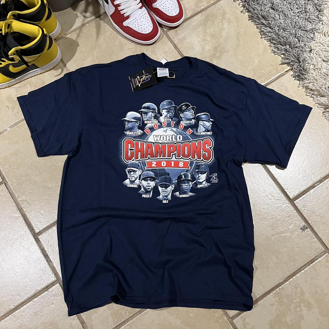 Boston Red Sox 2018 World Series Champions Photo T-Shirt men's size-Large  New