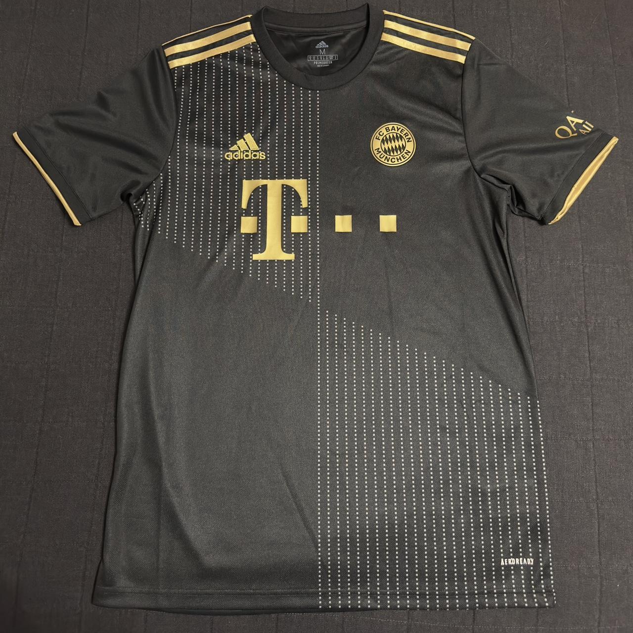 Adidas 2021-22 Bayern Munchen Away Jersey - Black-Gold