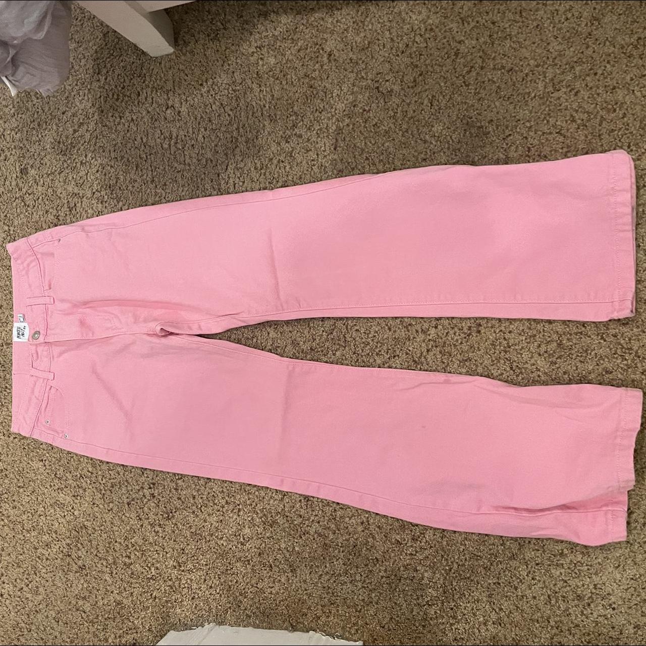 Princess Polly Women's Pink Trousers | Depop