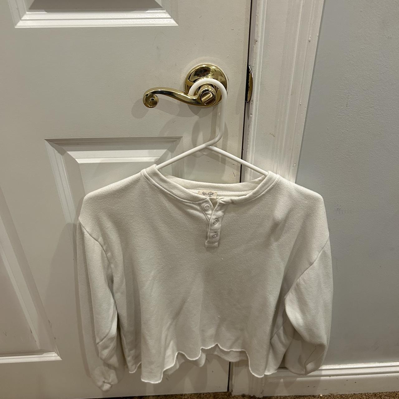 White Brandy Melville Sweater - Depop