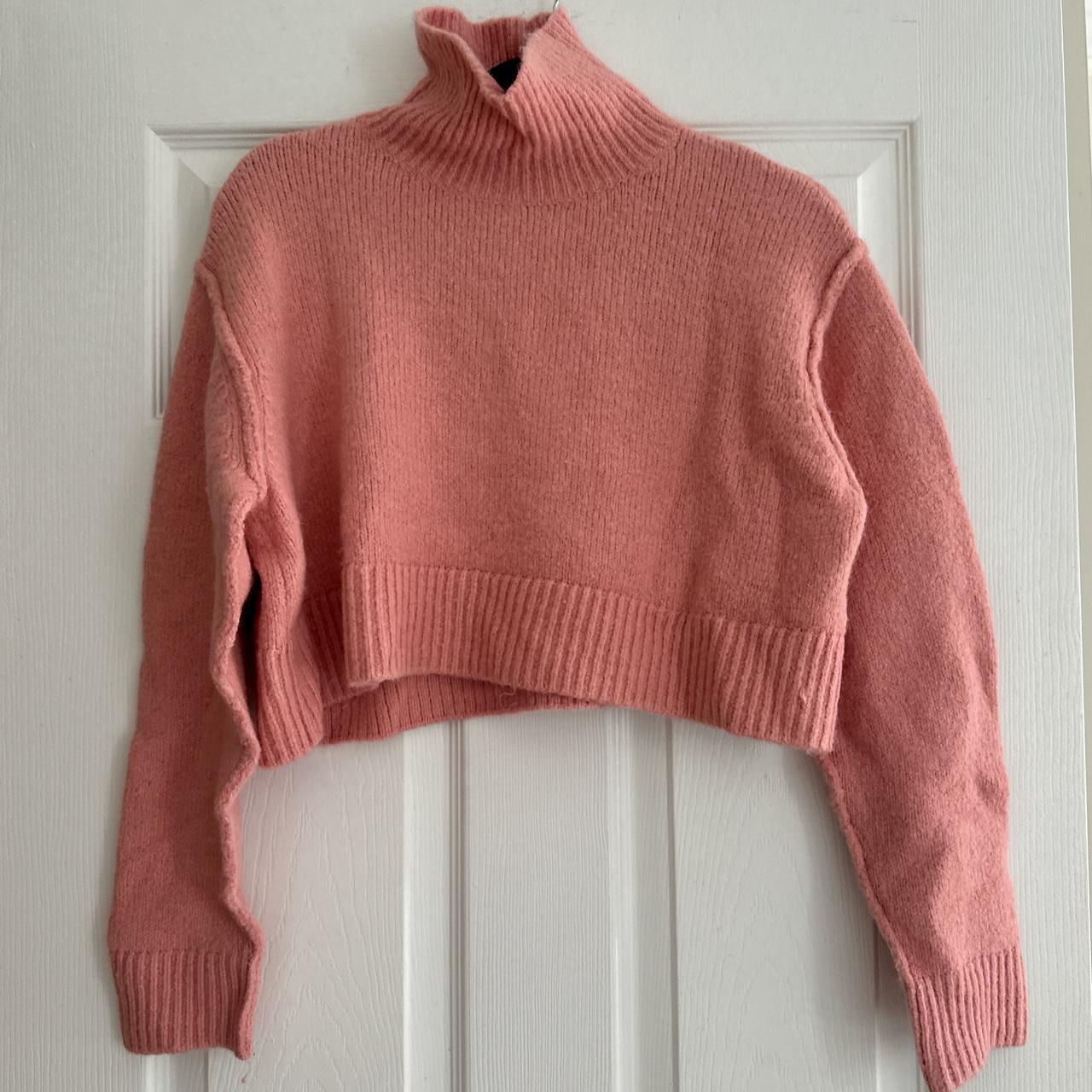 Turtleneck Sweater Erdbeer Pullover Zara ZARA Sweater Jumper White