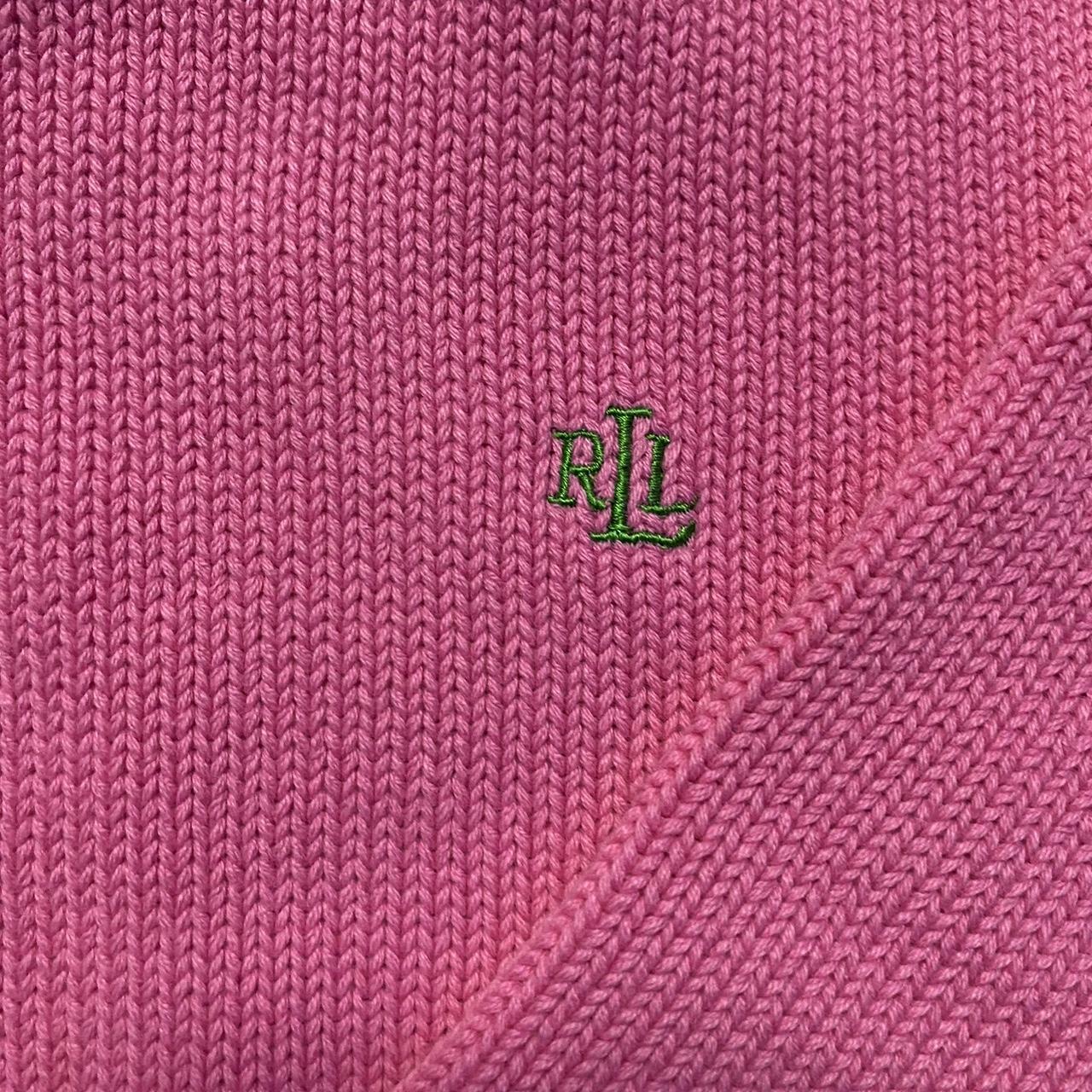 Polo Ralph Lauren Women's Pink and Green Jumper (3)