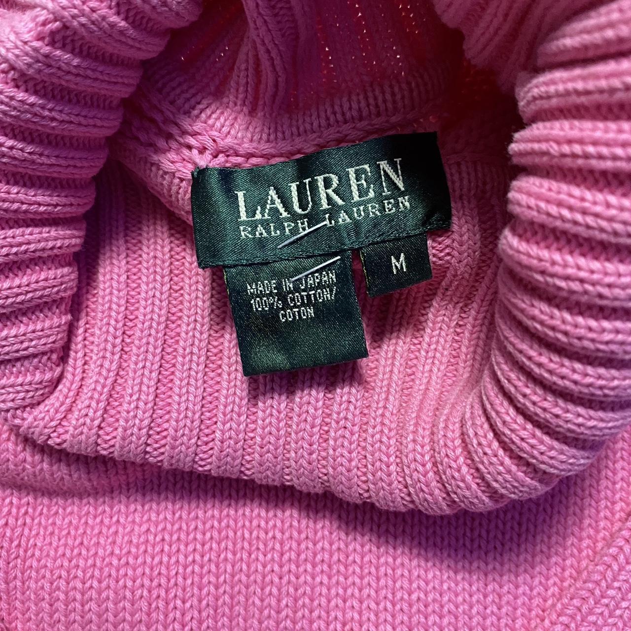 Polo Ralph Lauren Women's Pink and Green Jumper (4)