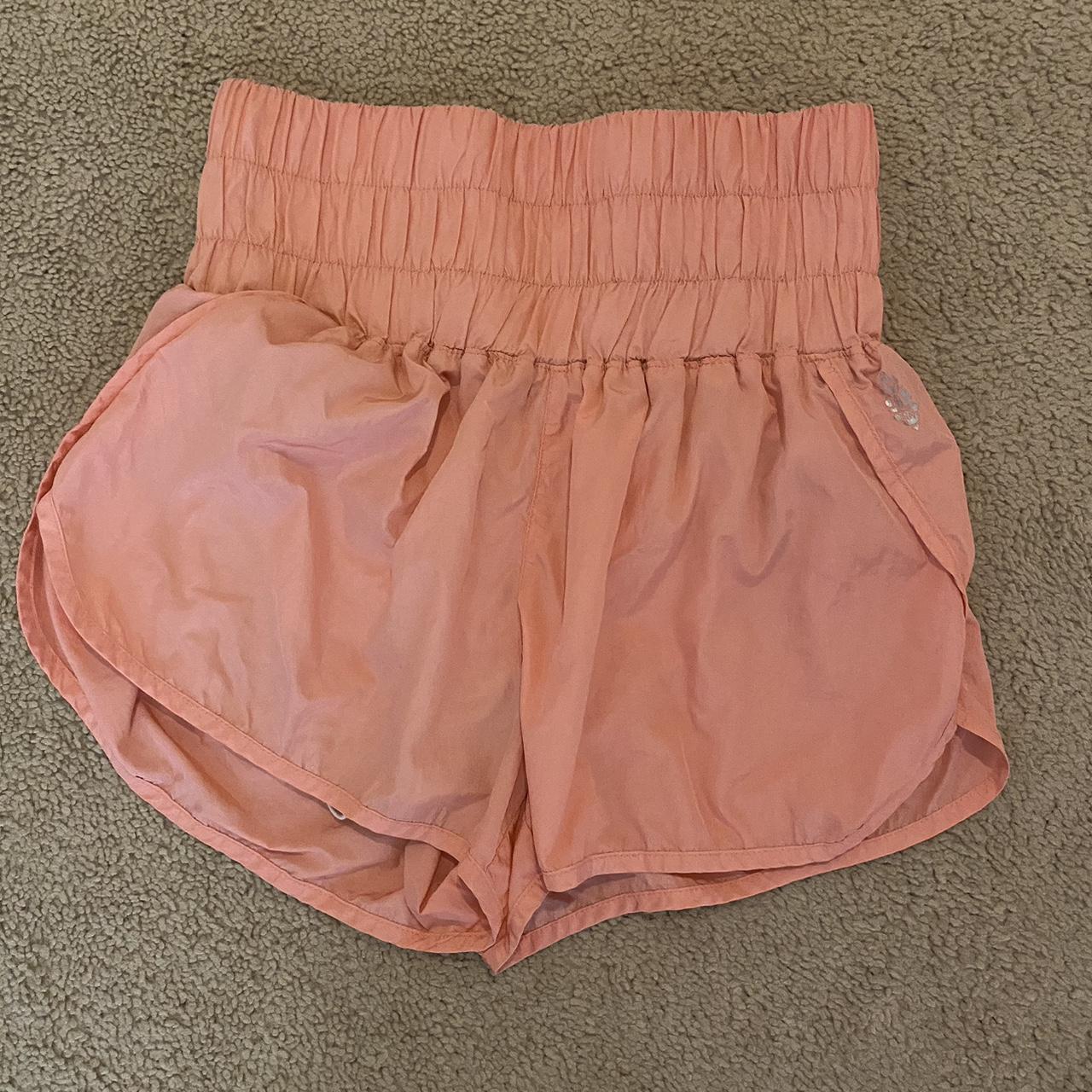 Free People Women's Orange Shorts | Depop