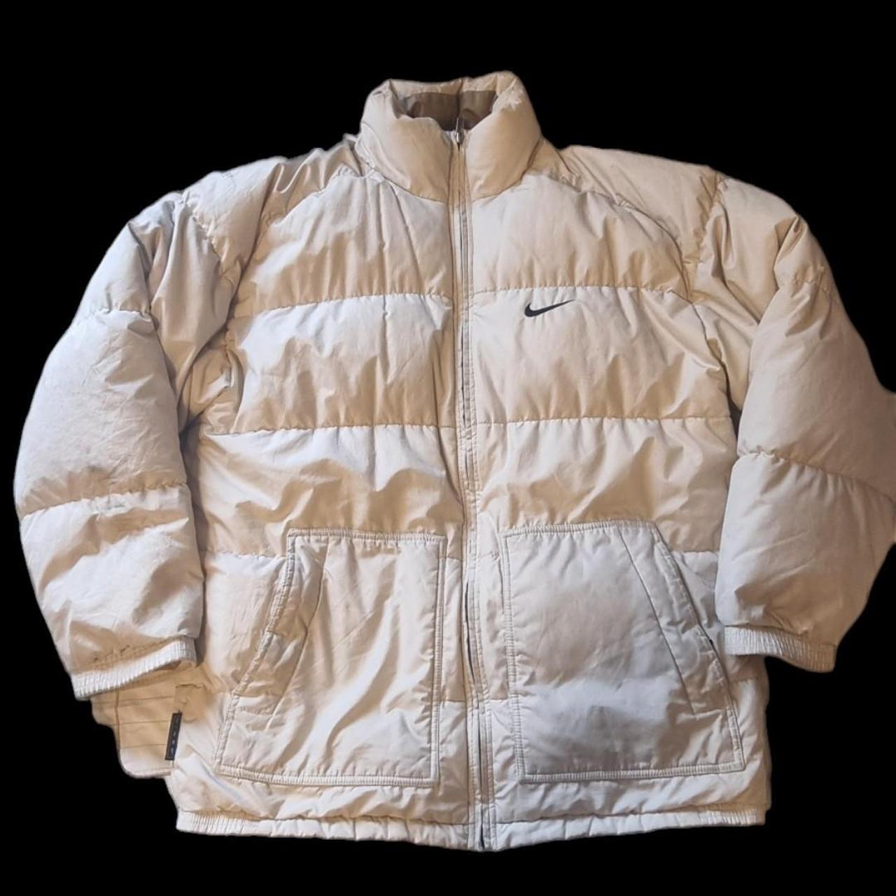 cream nike puffer