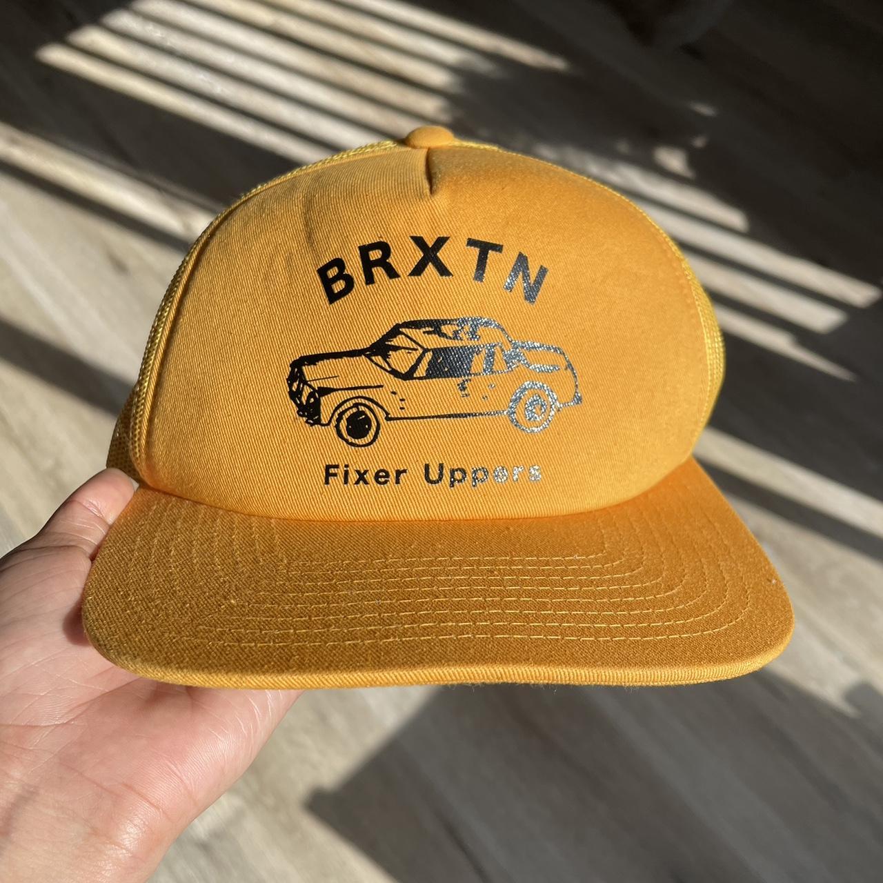 Brixton Men's Yellow and Black Hat