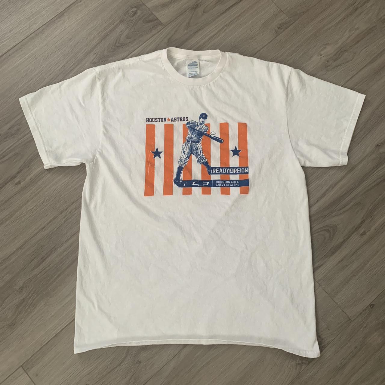 Vintage Y2K Houston Astros Logo Shirt Mens - Depop