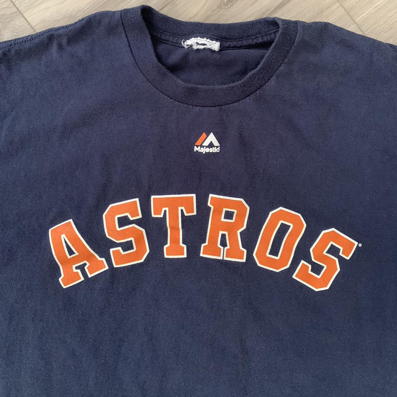 Majestic Houston Astros Dad T-shirt - slight smear - Depop