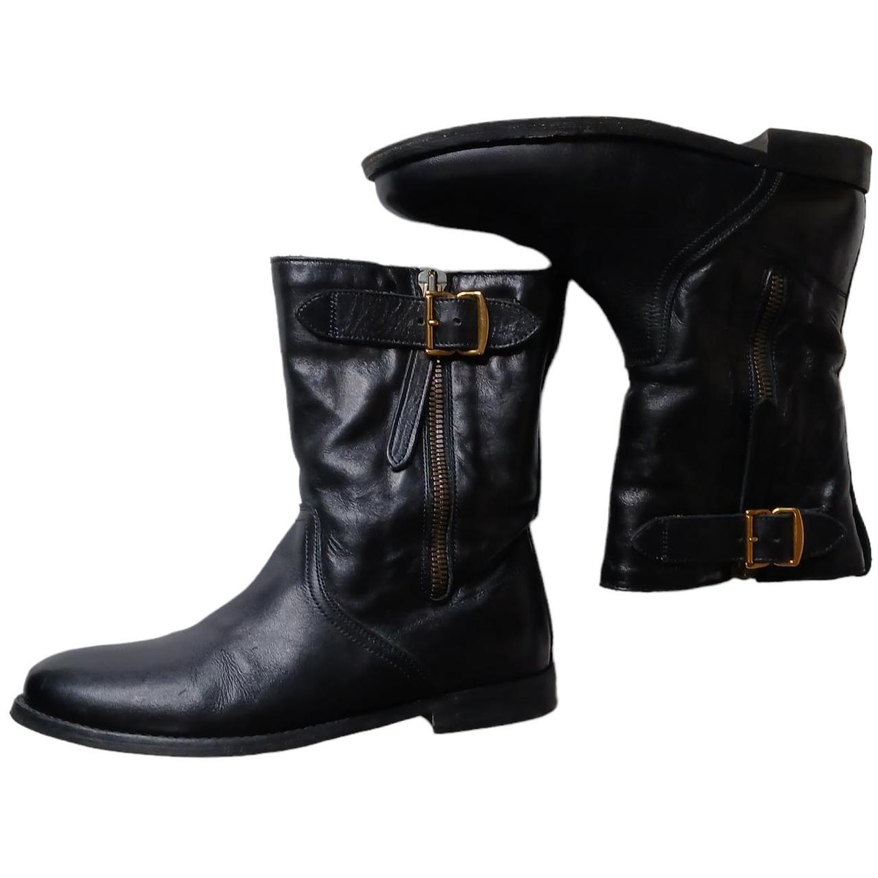 Burberry biker hot sale boots