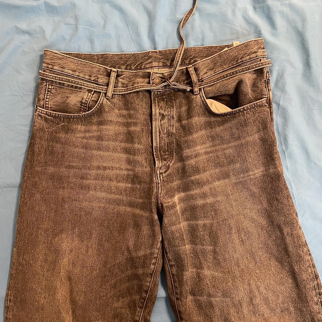 Acne Studios Toj Ash Black Jeans Loose Depop