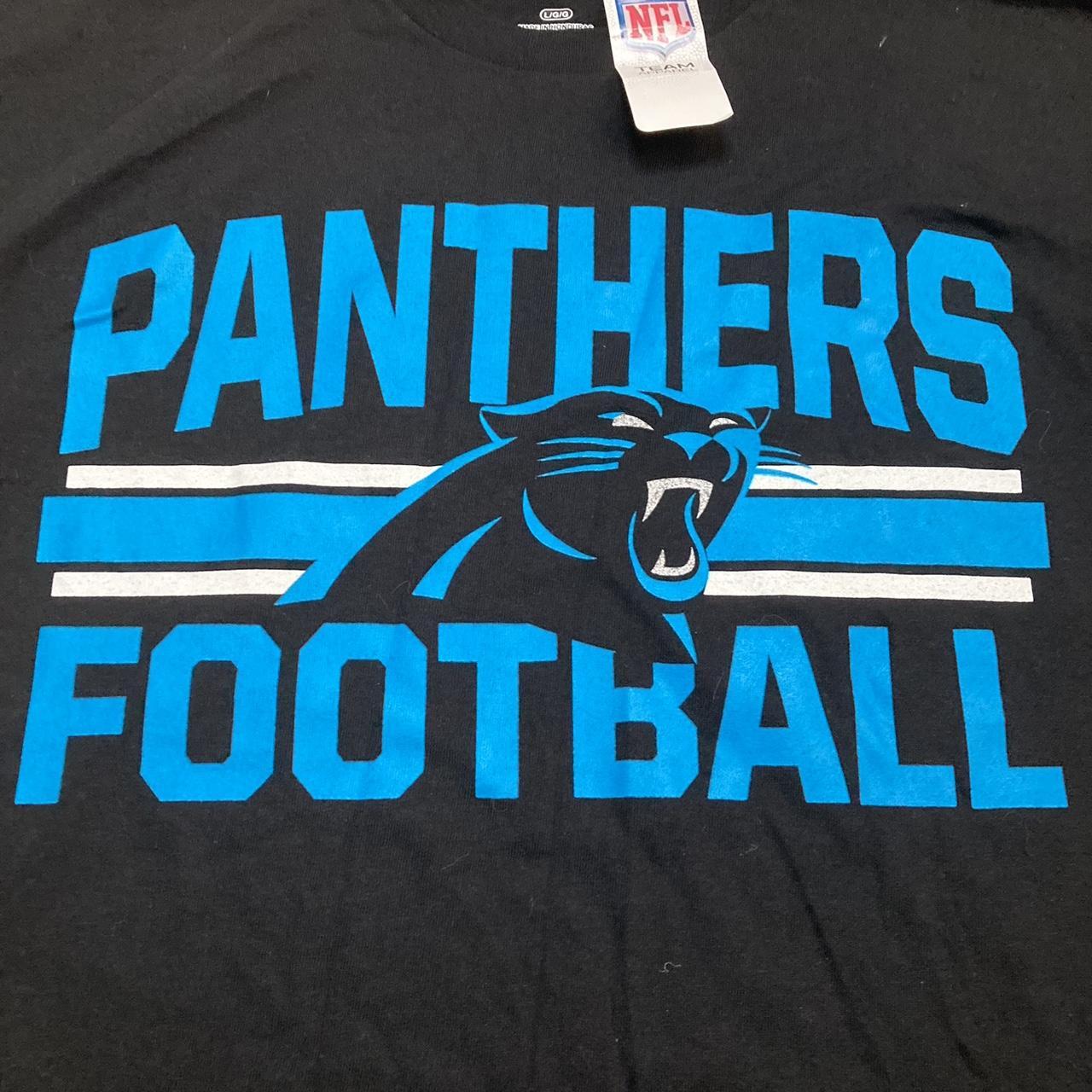 Carolina Panthers NFL Black Logo T-Shirt Men's MEDIUM NWT