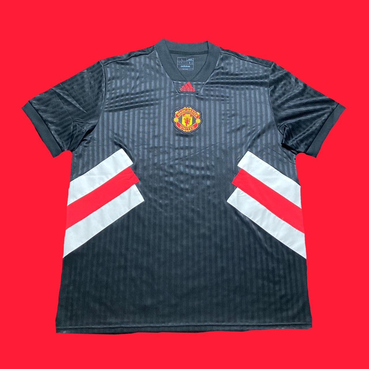 Men's adidas Black Manchester United Football Icon Jersey