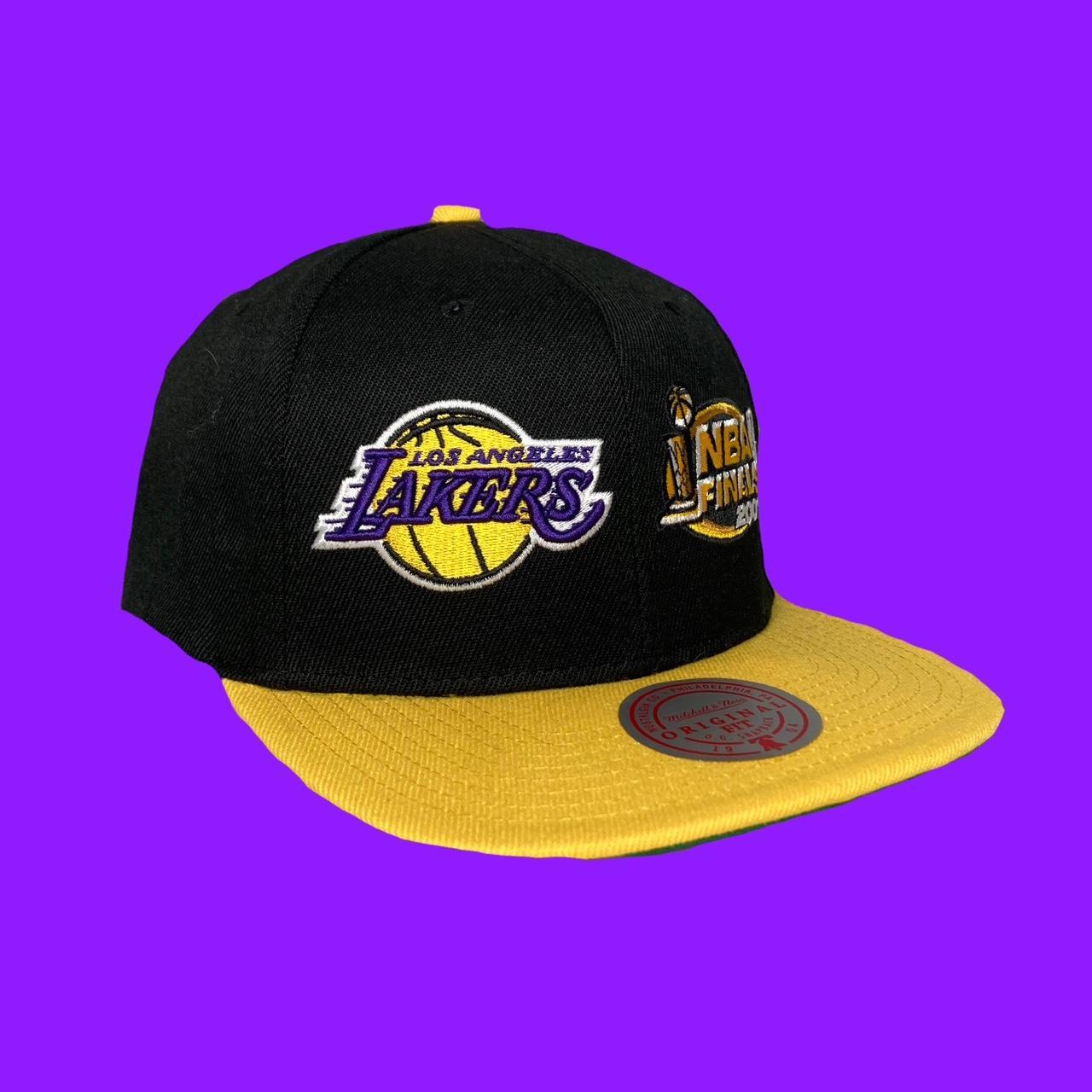 Mitchell & Ness Los Angeles Lakers Snapback Green Bottom Purple