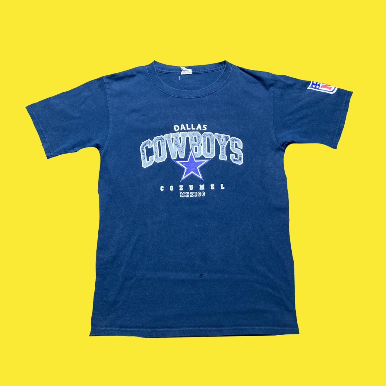 Nfl jersey tee t-shirt, dallas cowboys, navy, - Depop