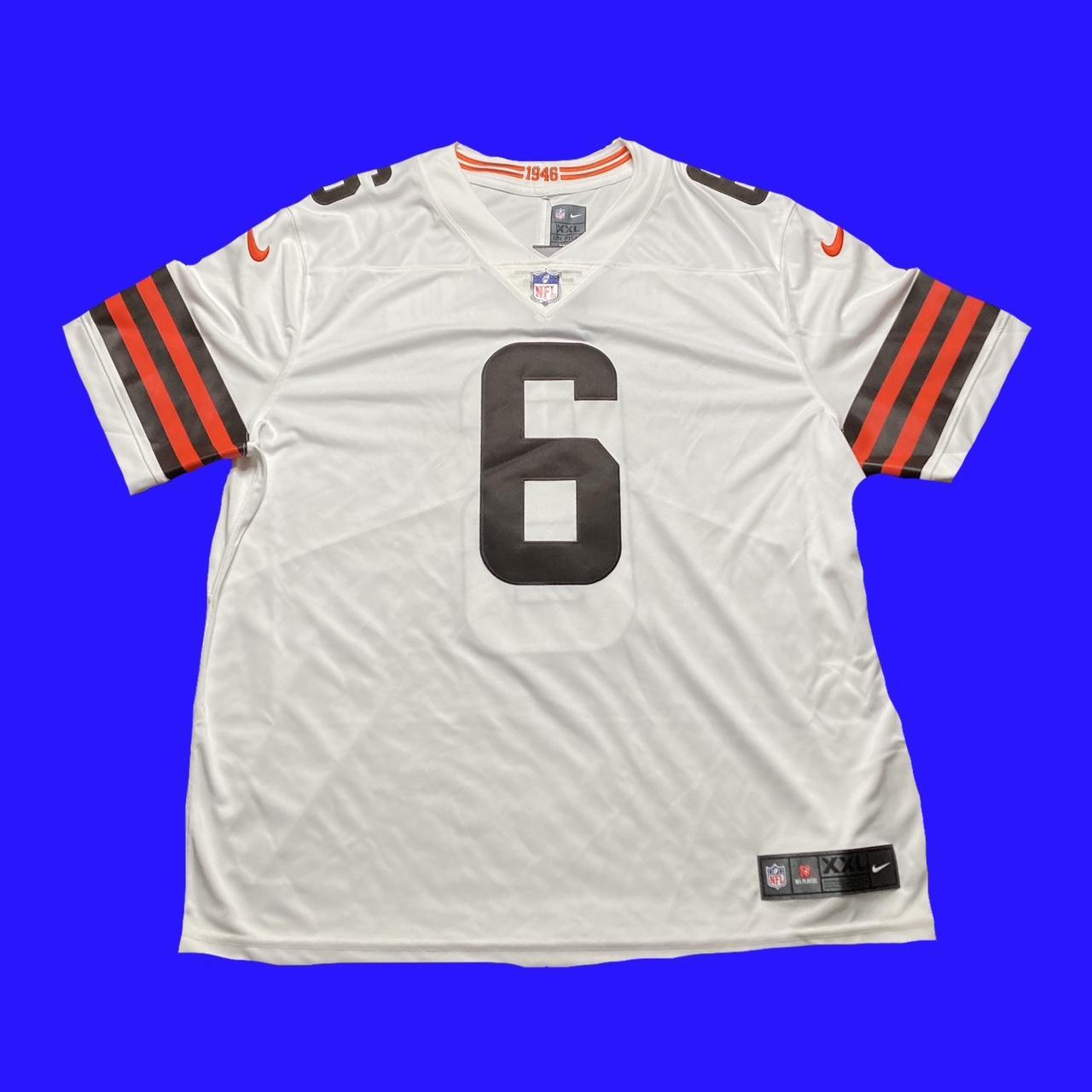 Buy the NFL Men Brown Baker Mayfield Jersey 2XL