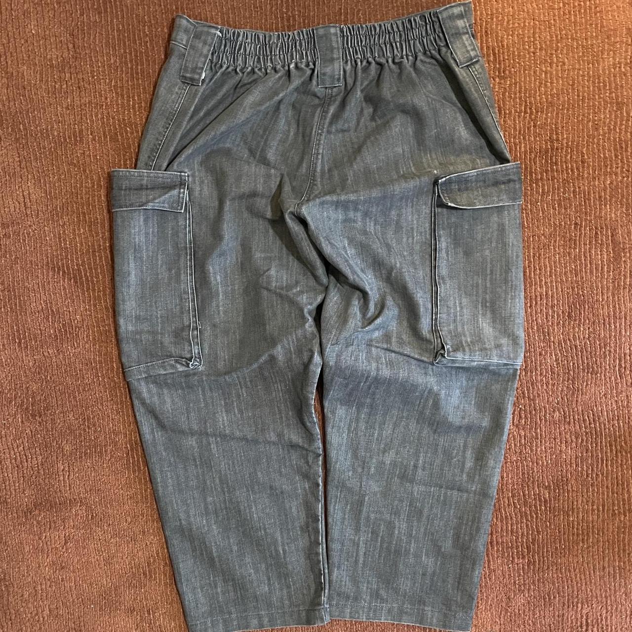 90s Baggy MASSIVE cargo pocket pants. Heavy Story... - Depop