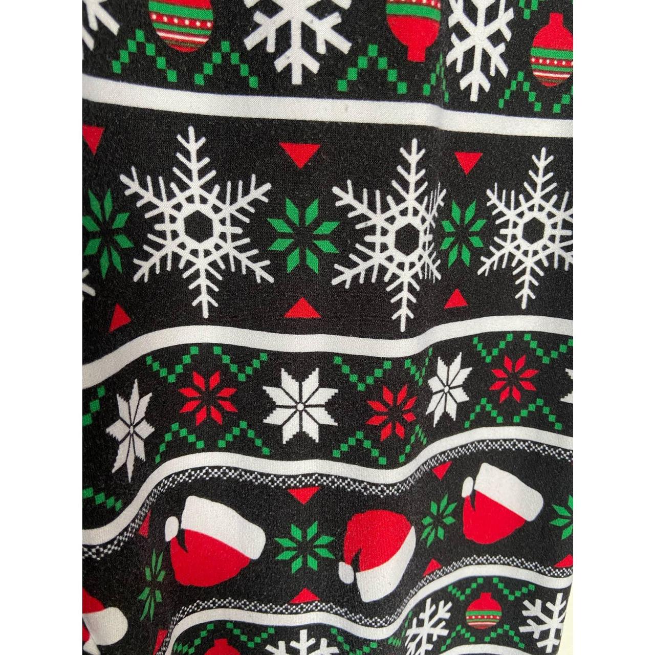 Allison Brittney Christmas Santa Hat Print Leggings... - Depop