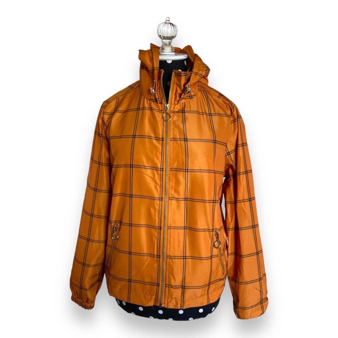 Charlotte Russe Womens Jacket Sz S Orange Copper... - Depop