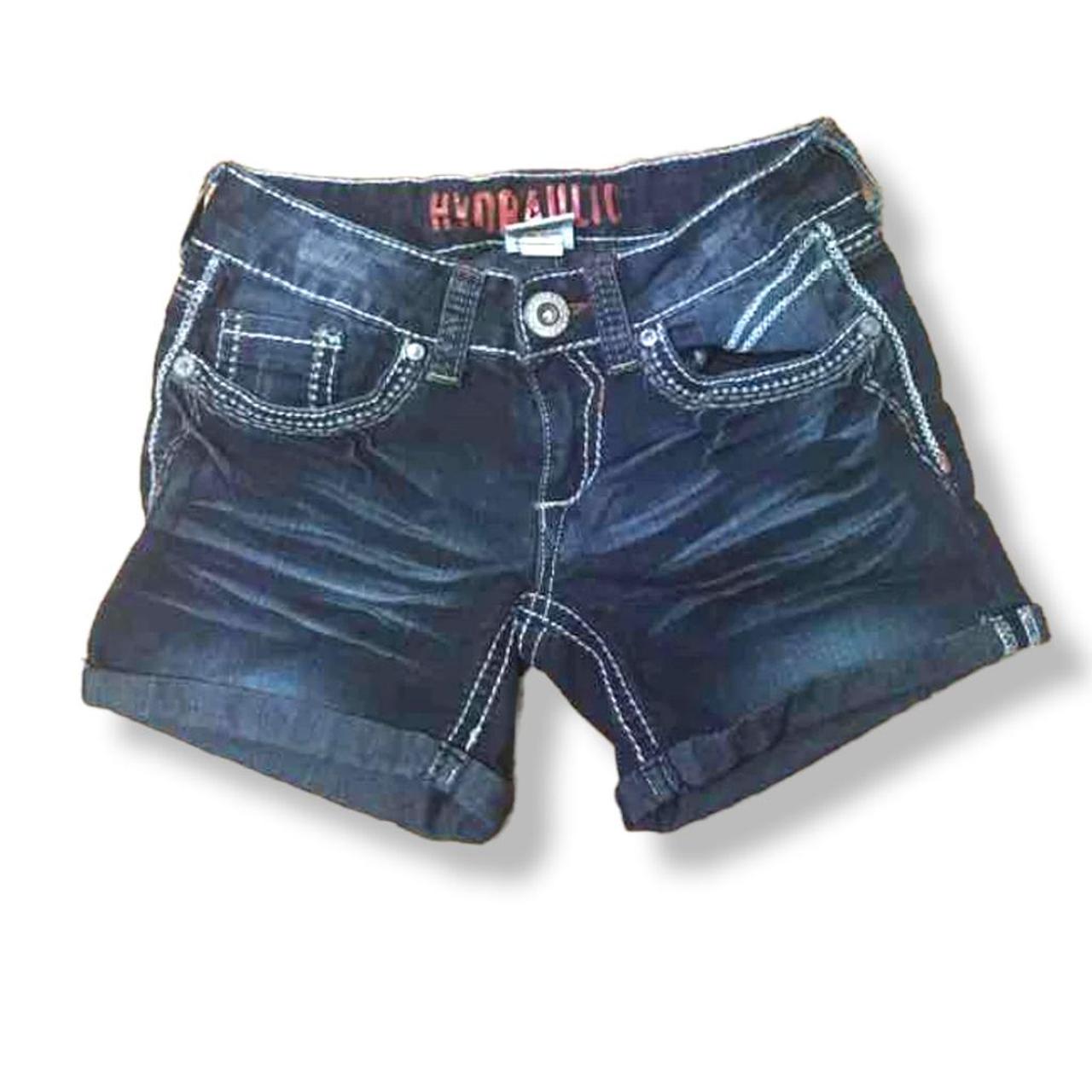 Hydraulic denim hot sale shorts