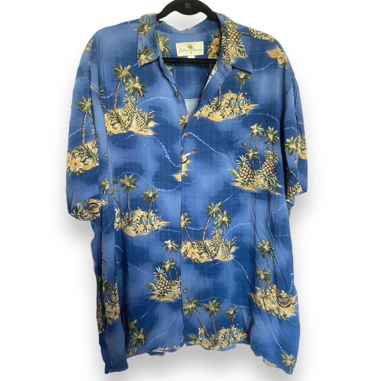 Island shores rayon store shirt