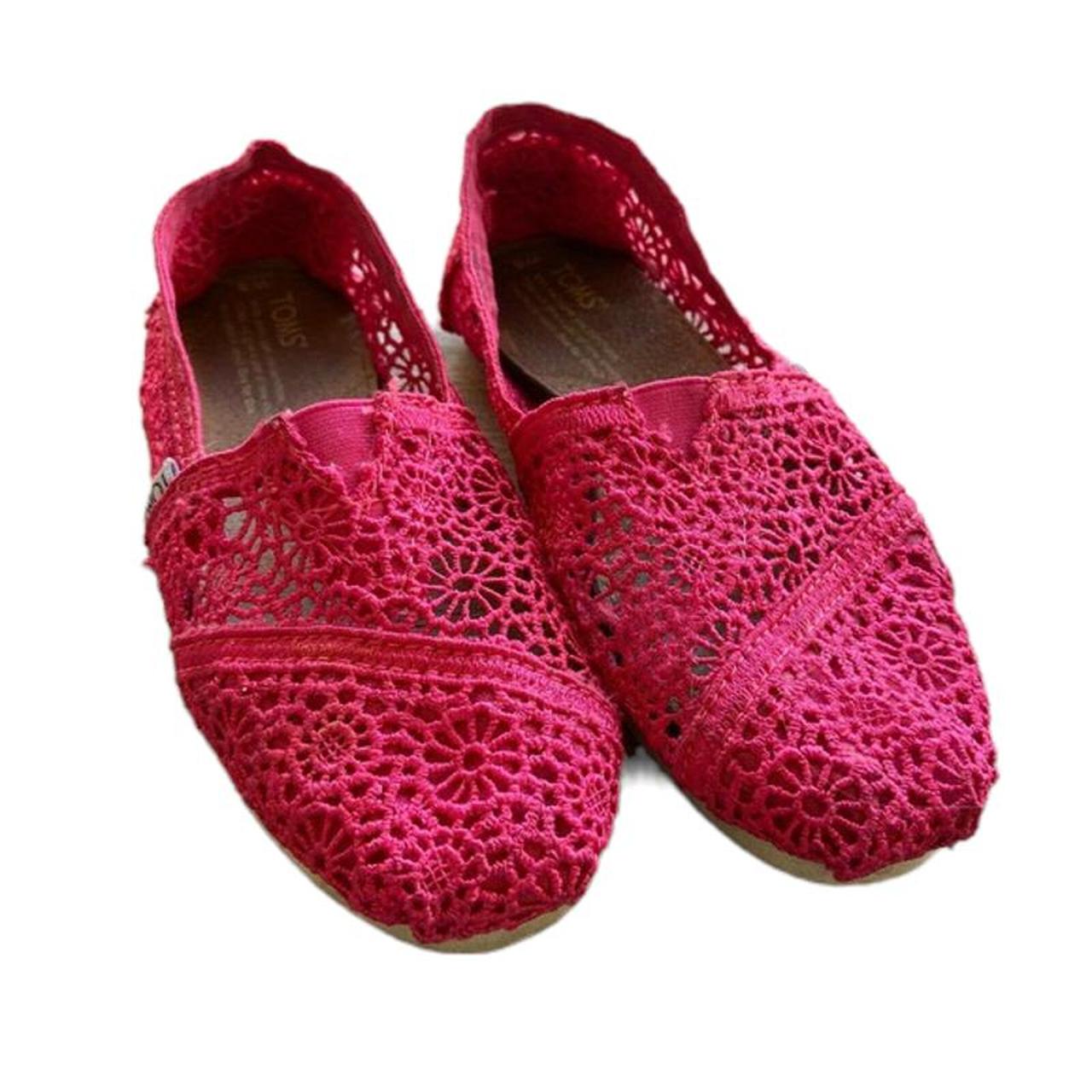 Toms pink hot sale espadrilles