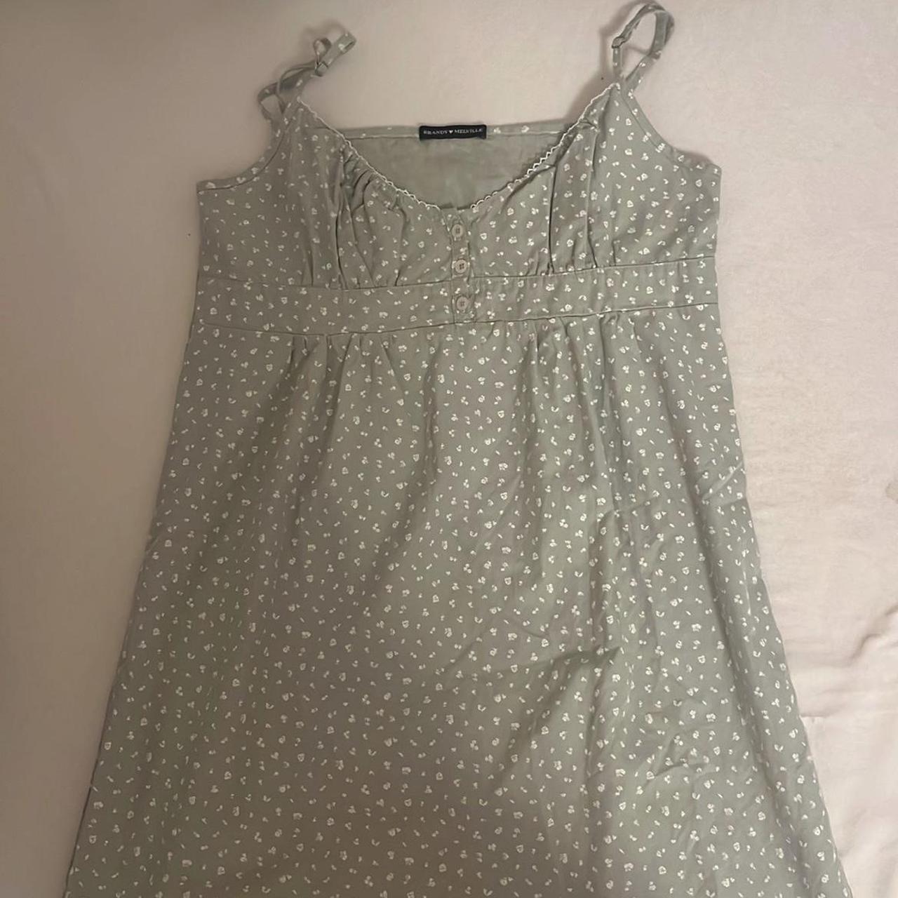 Brandy Melville Women's Green Dress Depop