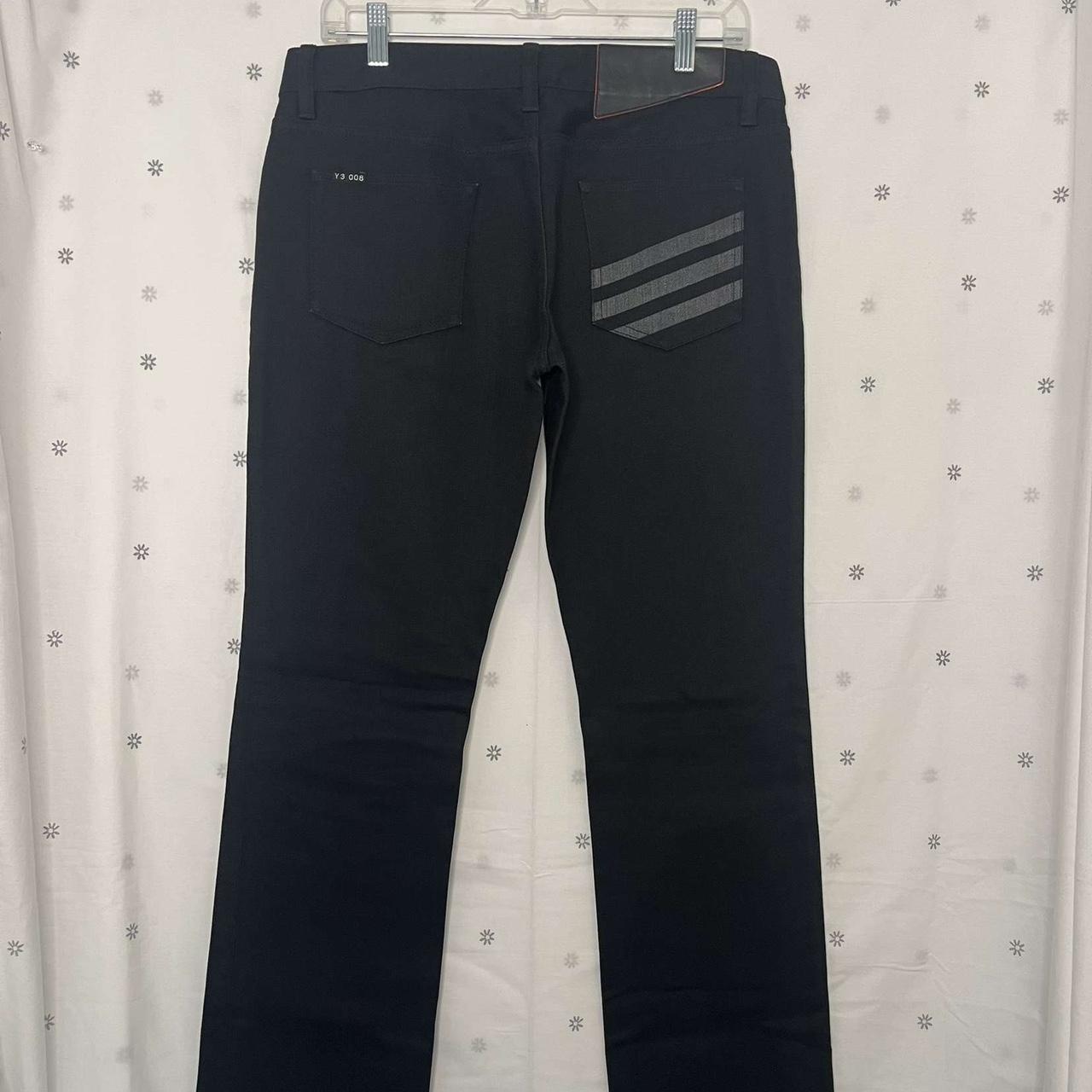 Y-3 Black Denim Yohji Yamamoto, Straight Leg